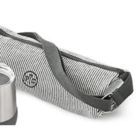 NEW SEALED PAMPERED CHEF STRIPED WINE BAG WITH STRAP  100094 - Picture 1 of 3